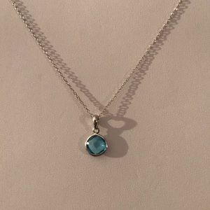 Sterling Silver Blue Topaz Pendant